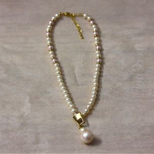 New 14“ pearl choker necklace perfect for weddings and gifts chic and cute